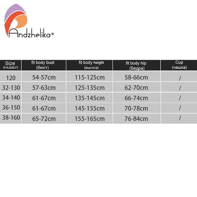 Andzhelika Children One Piece Swimsuits Racing Training Sports Bathing Suit Color Block Girl Swimwear