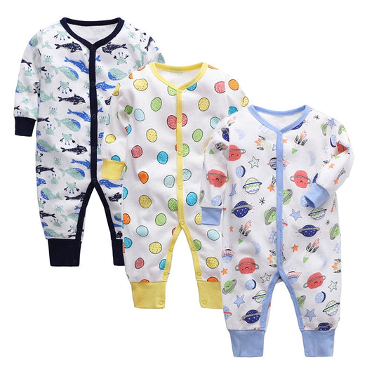 Baby Clothes Autumn 2021 Newborn Baby Pure Cotton Long-sleeved Jumpsuit Romper 3-24M Baby Boy&amp;Girl Clothing