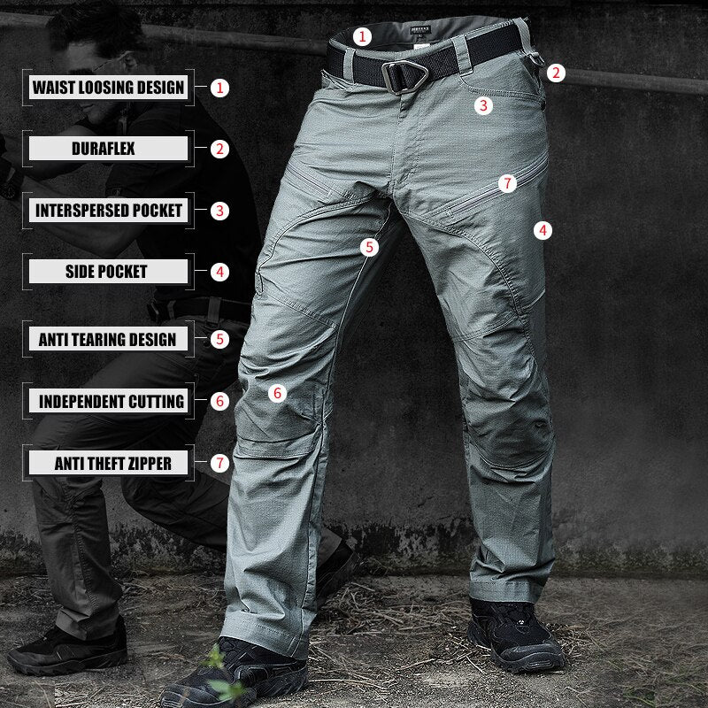 PAVEHAWK Summer Cargo Pants Men Khaki Black Camouflage Army Tactical Military Work Casual Trousers Jogger Sweatpants Streetwear