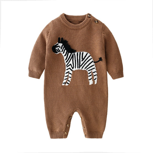 Baby Rompers Clothes Autumn Long Sleeve Newborn Infant Boys Girls Sweaters Jumpsuits Winter Outerwear Toddler Playsuits Overalls