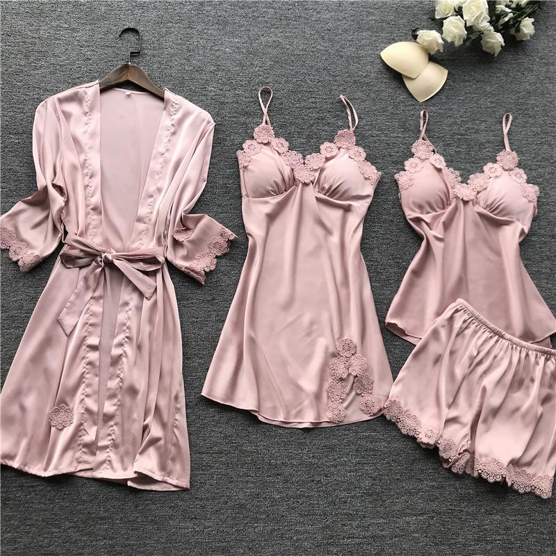 Female Flower Bride Wedding Robe Bathrobe Gown Sleepwear Sexy Lace Intimate Lingerie Home Clothes Summer Casual Nightwear