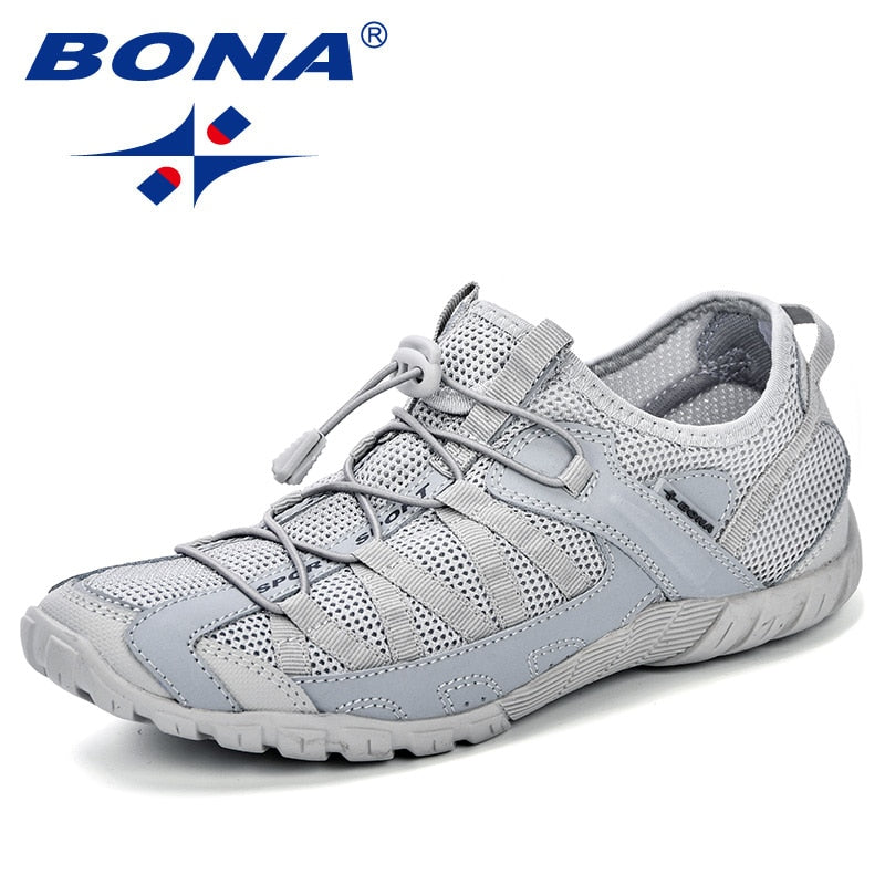 BONA Summer Sneakers Breathable Men Casual Shoes Fashion Men Shoes Tenis Masculino Adulto Sapato Masculino Men Leisure Shoe