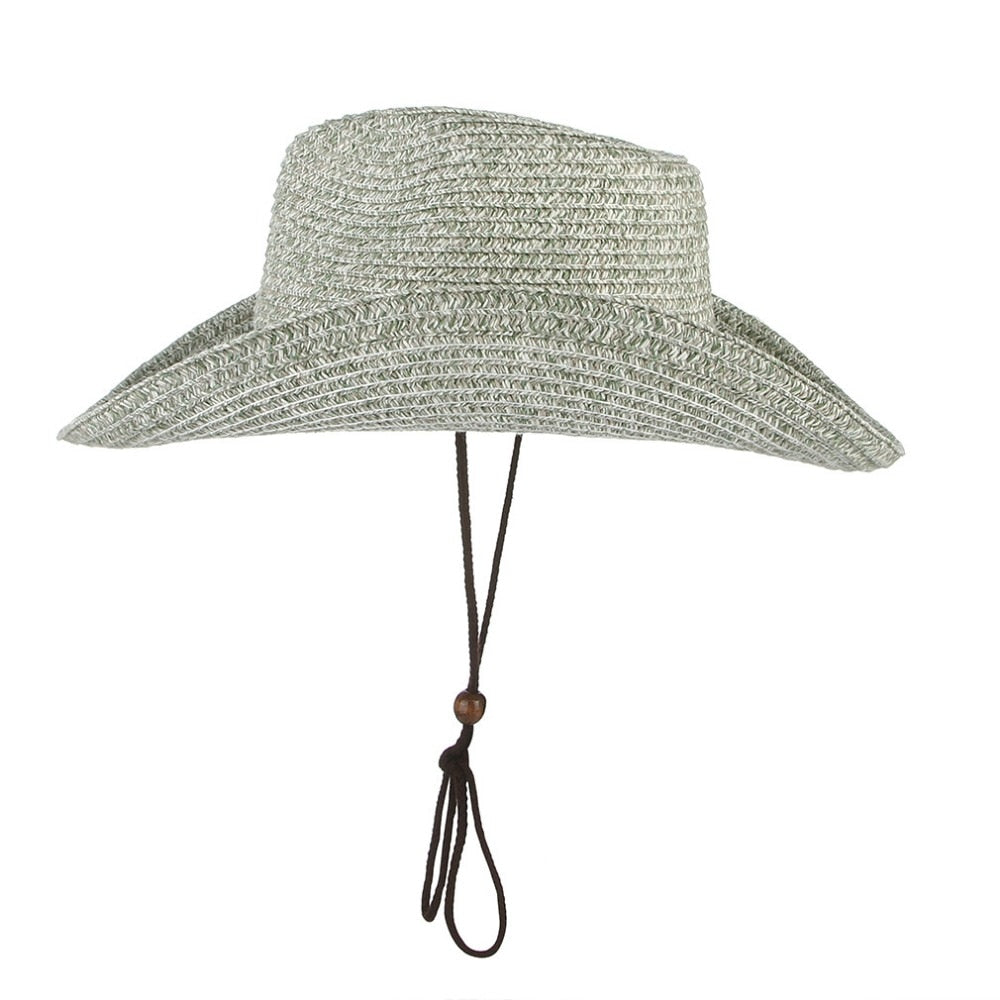 New Sun Hats For Women Fashion Summer Sun Cowboy Hat Panama Folding Beach Wide Brim Cap for Men Straw Hats