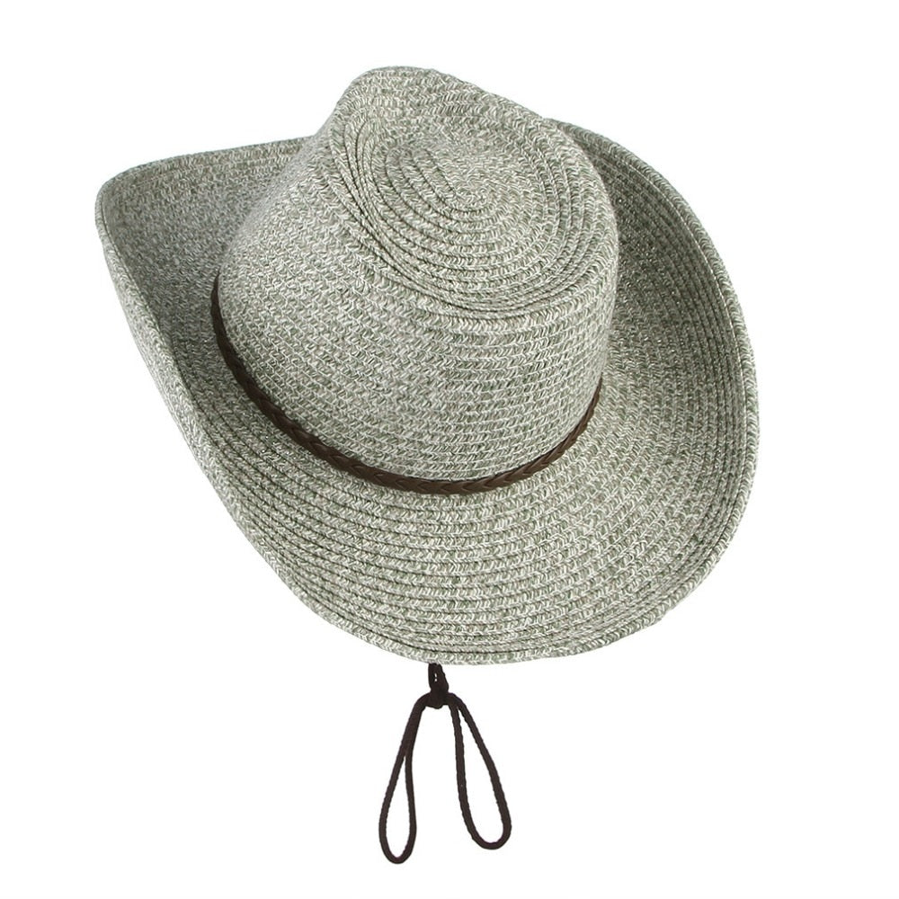 New Sun Hats For Women Fashion Summer Sun Cowboy Hat Panama Folding Beach Wide Brim Cap for Men Straw Hats
