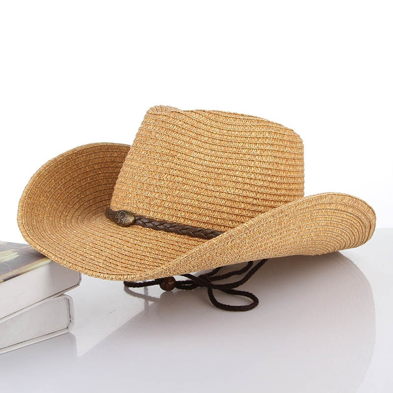 New Sun Hats For Women Fashion Summer Sun Cowboy Hat Panama Folding Beach Wide Brim Cap for Men Straw Hats