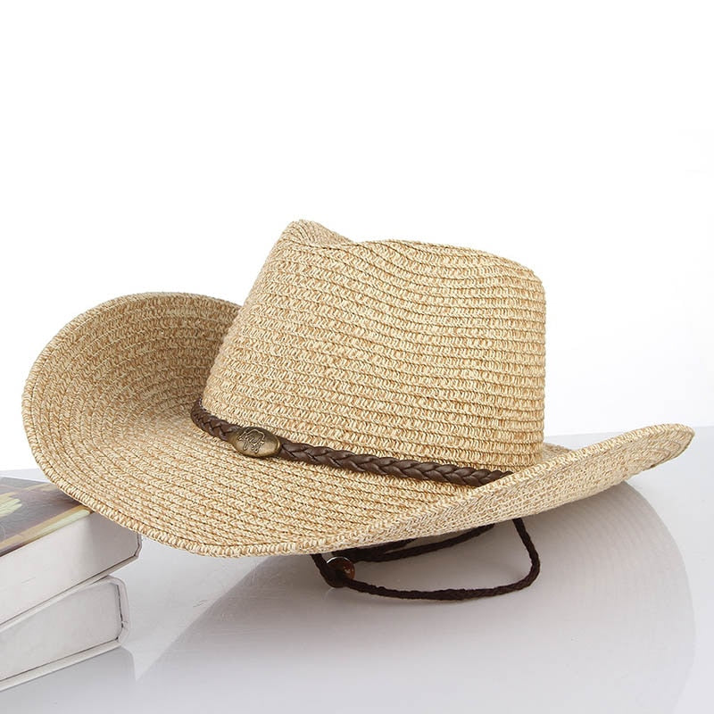 New Sun Hats For Women Fashion Summer Sun Cowboy Hat Panama Folding Beach Wide Brim Cap for Men Straw Hats