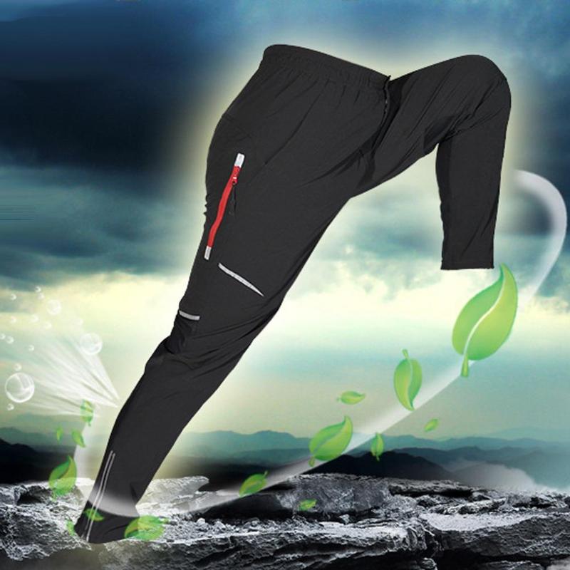 Cycling Equipment Pants Moutain Bike Tights Bicycle Trousers Quick-drying Breathable Men&#39;s Long Pants Black Plus Size S-4XL