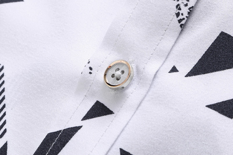 Plus size 5XL 6XL 7XL  Men Shirt 2022 New Arrival Summer Fashion Print Casual Short Sleeve Shirts Brand Clothing