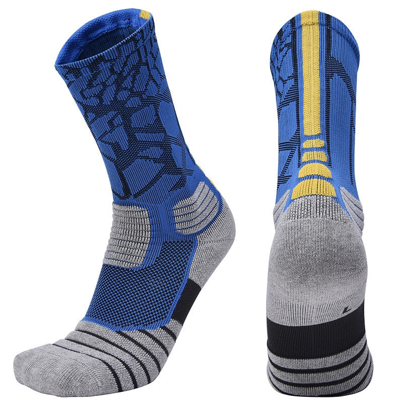 High Quality New Men Outdoor Sports Elite Basketball Socks Men Cycling Socks Compression Socks Cotton Towel Bottom Men's socks
