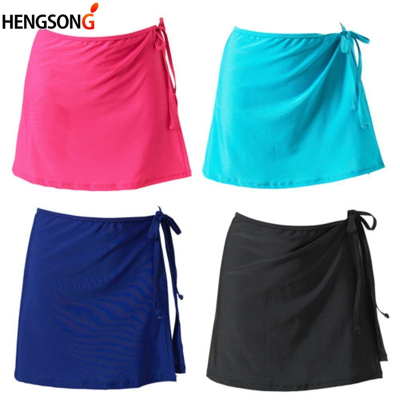 Female Skirts High Waist Girls A-line Mini Tennis Skirt Yoga Running Skirt Lace-up Bandage Sports Skirts Tracksuit Woman