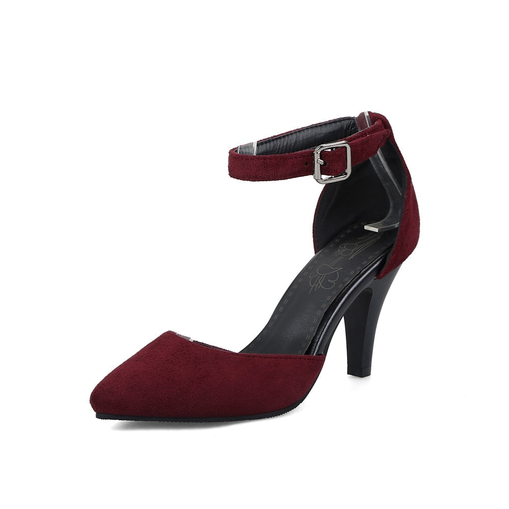 MORAZORA 2021 new arrive pointed toe pumps women shoes simple buckle summer shoes elegant party wedding shoes high heels shoes