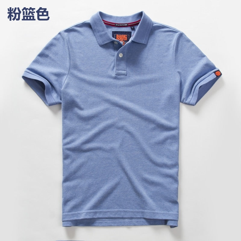 Summer Mens Polo shirts Cotton Shirts Short Sleeve Letter Embroidered Emblem Simple Shirt for Male Size M-3XL BP6900