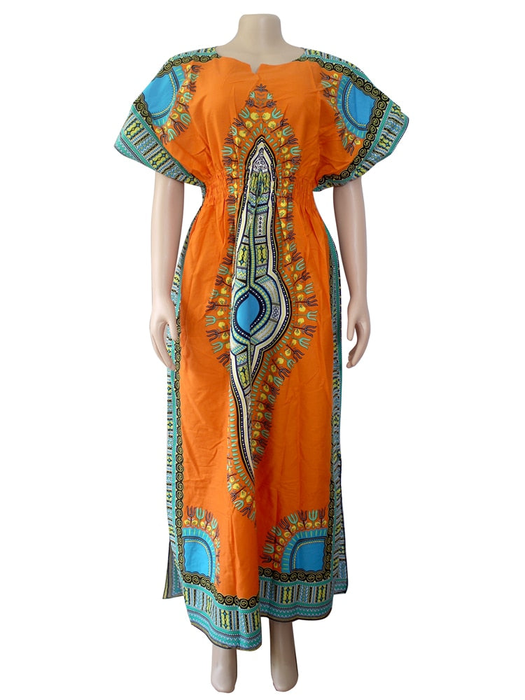 Dashikiage 100% Cotton African Fashion Native Ankara Women dress