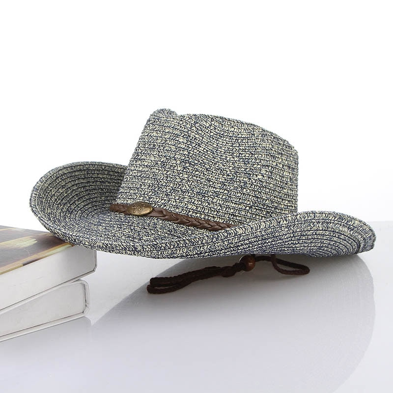 New Sun Hats For Women Fashion Summer Sun Cowboy Hat Panama Folding Beach Wide Brim Cap for Men Straw Hats