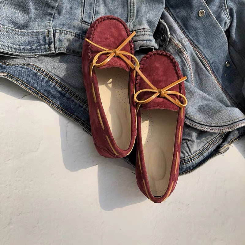 MOOKIAPI Chinese brand high quality women&#39;s shoes, 100% leather woman fla, classic women&#39;s loafers shoes, free delivery