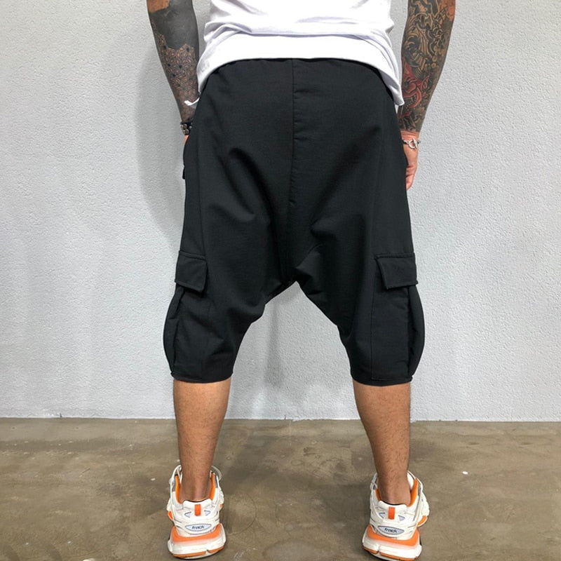 Hip Hop Streetwear Men Shorts Sweatpants Cotton Shorts Fitness Men Jogger Sweatpants Fashion Men Casual Cargo Pant Trousers Male