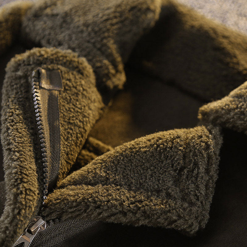 VFOCHI New Boys Girls Wool Coat Suede Jacket Winter Kids Windproof Coat Children Clothing Unisex Boys Girls Wool Coat Outerwear