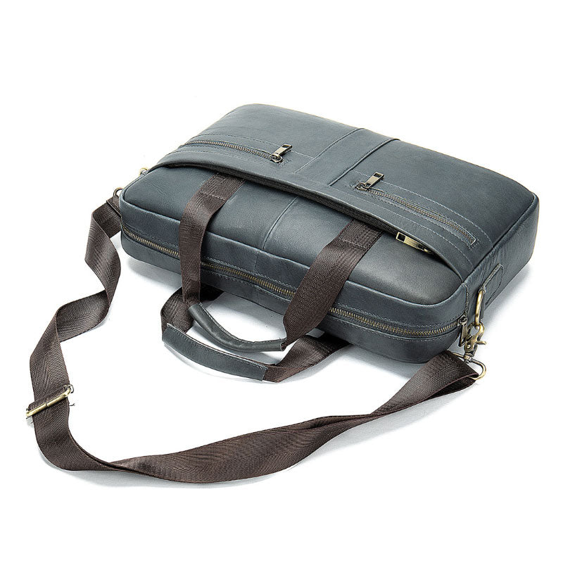 Vintage Leather Men's Bag Genuine Leather Messenger Bag Men Shoulder Bags Male Laptop Briefcase Bag Casual Men Handbag