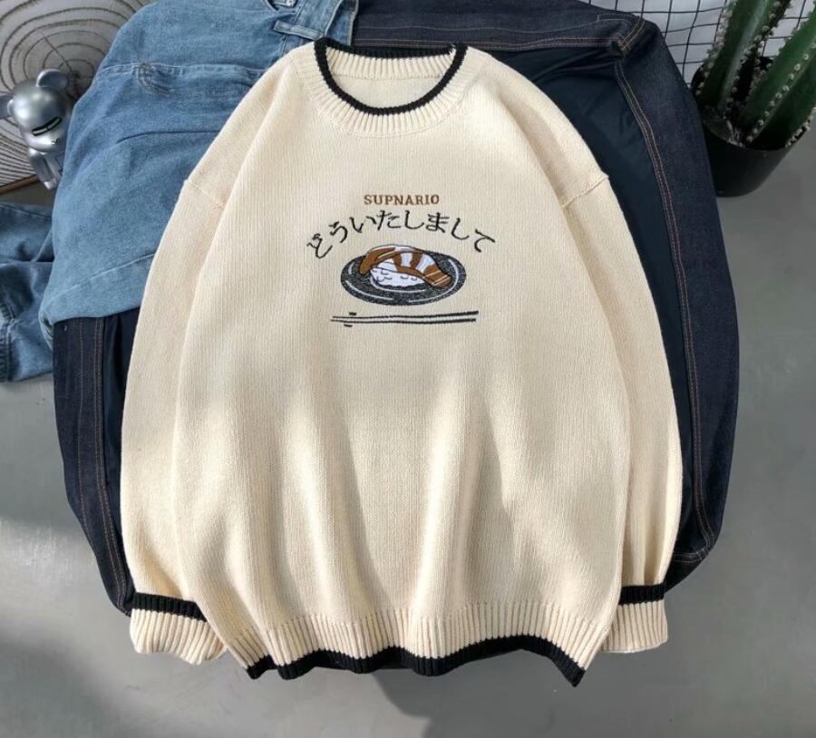 RUIHUO Harajuku Knitted Sweater Men Clothing Winter Pullover Men Sweater Fashion Harajuku Clothes Hip Hop 2XL 2022 New Arrivals