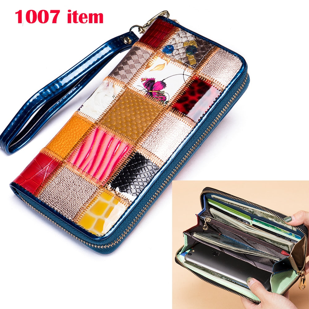 WESTAL Women's Purse Leather Wallet for Women Small Clutch Boho Purses Coins and Cards Hasp Coin Wallet Women Ladies Wallet 4203