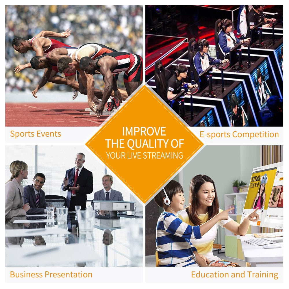 FEELWORLD LIVEPRO L1 Multi-format Video Mixer Switcher 4 HDMI Inputs Multi Camera Production USB3.0 For Live Streaming Youtube