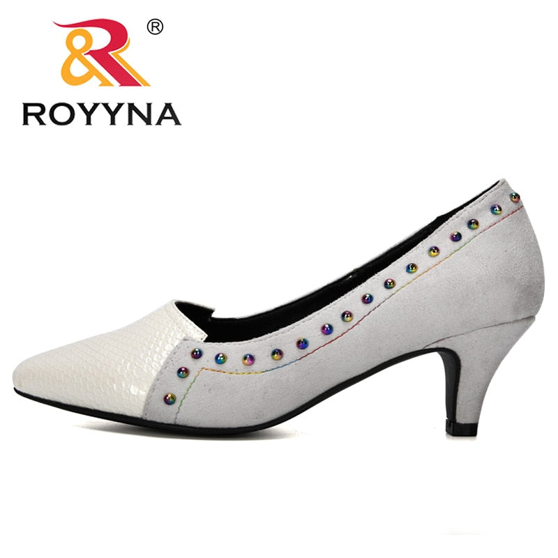 BONA 2019 New Designer Popular Style Women Pumps Shallow Women Heels Rivet Shoes Bowtie Working Shoes Feminimo Wedding Shoes
