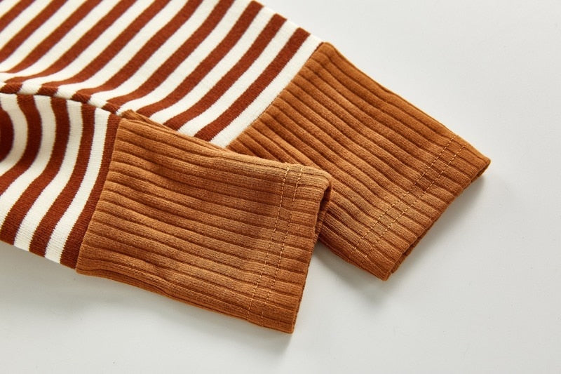 HoneyCherry Autumn Kids Leggings New Candy Color Boy And Girl Baby Pants Infant Striped Cotton Pants