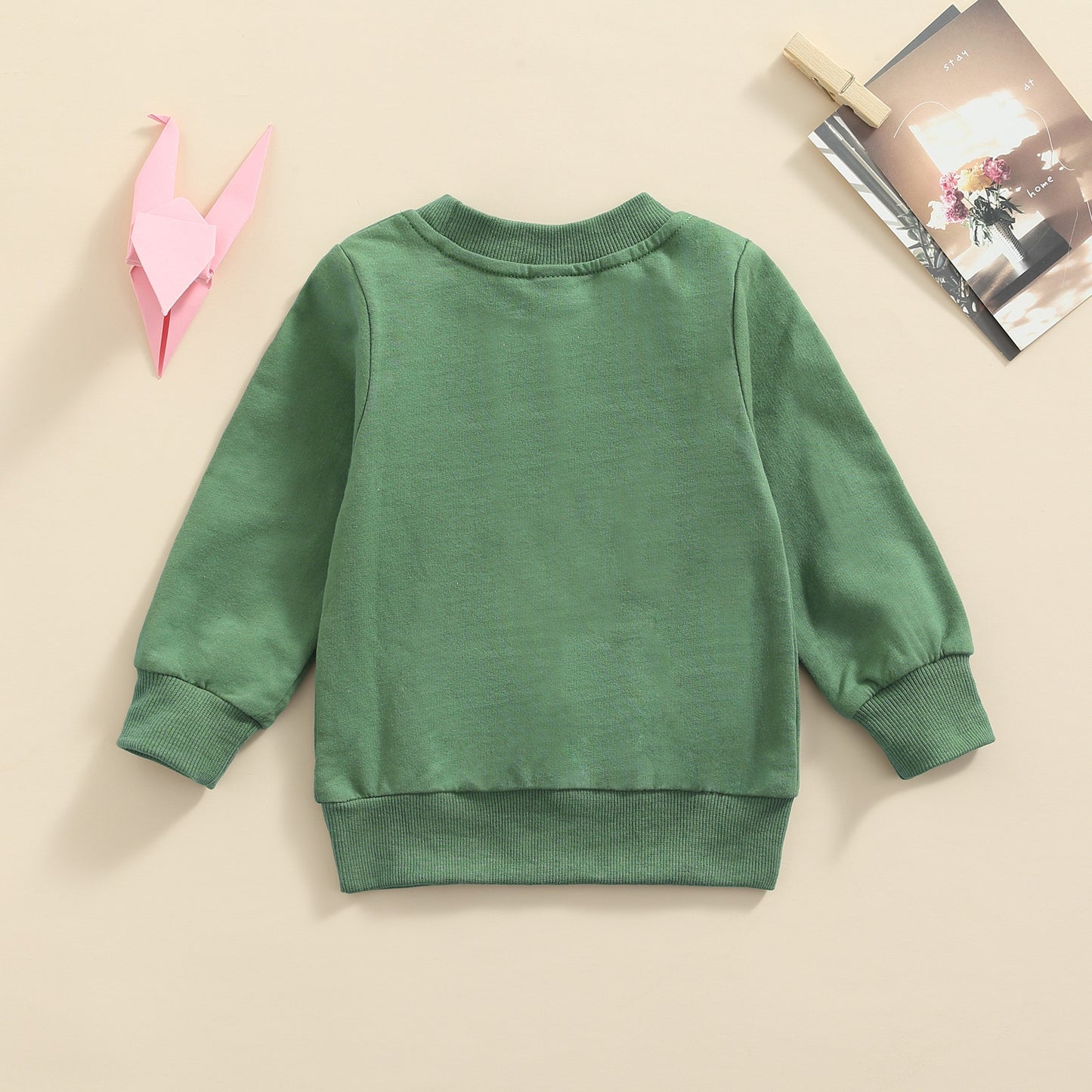 Lioraitiin 0-3Years Toddler Baby Boy Girl Autumn Winter Top Round Neck Long Sleeve Blouse White/Black/Brown/Green