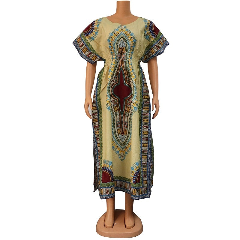 Dashikiage 100% Cotton African Fashion Native Ankara Women dress