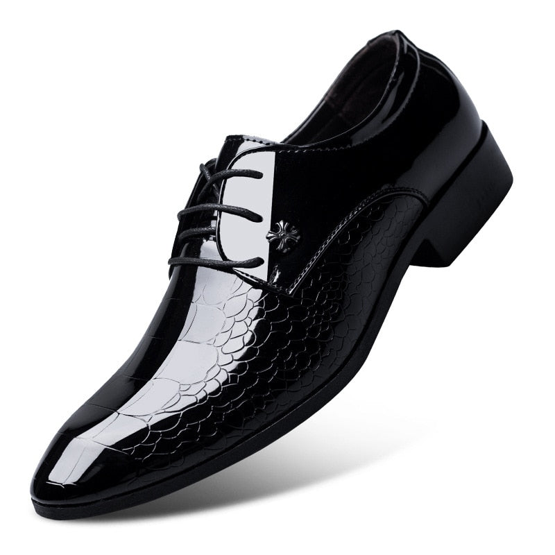 New italian oxford shoes for men luxury mens patent leather wedding shoes mens pointed toe dress shoes plus 48 Multiple colors