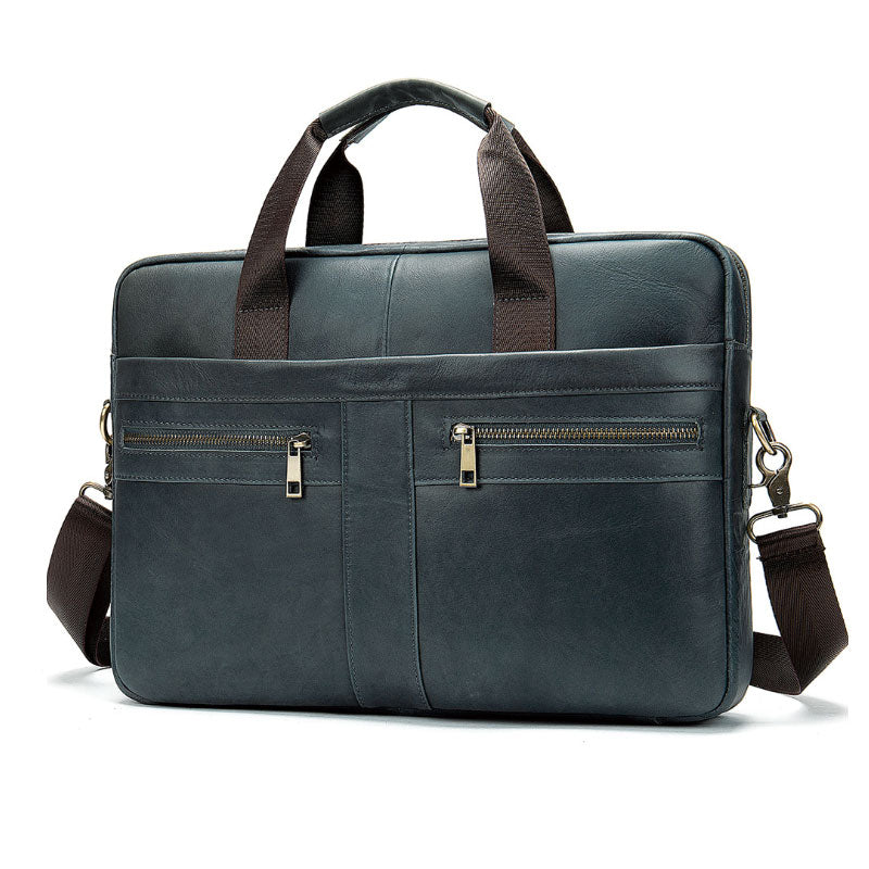 Vintage Leather Men's Bag Genuine Leather Messenger Bag Men Shoulder Bags Male Laptop Briefcase Bag Casual Men Handbag