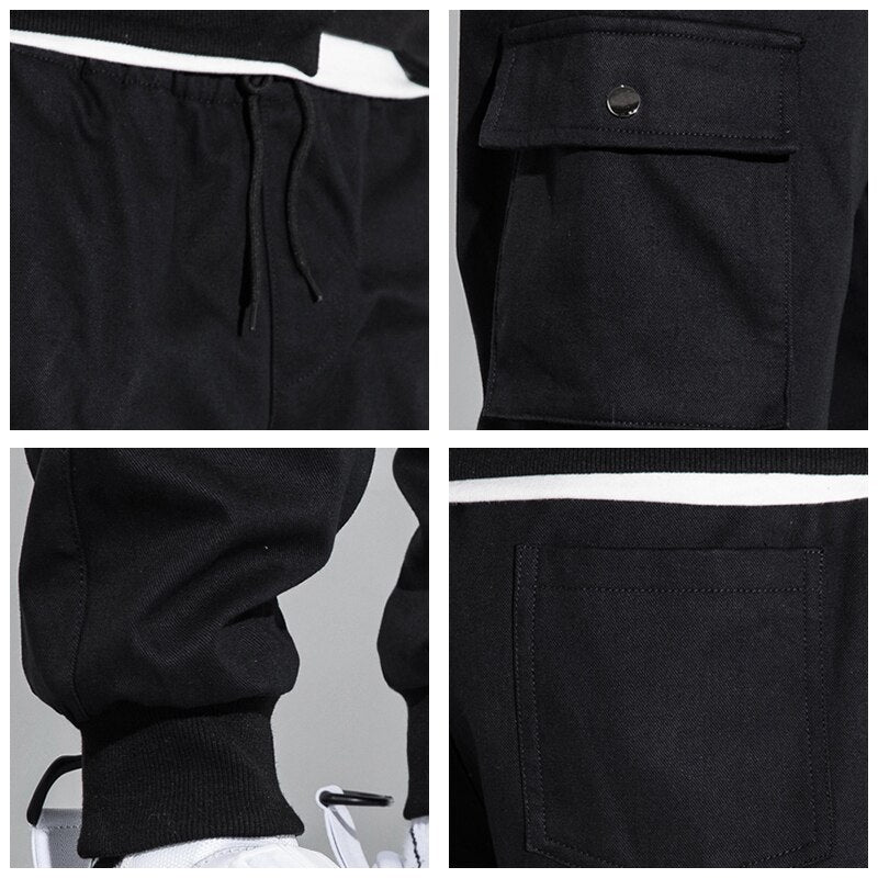 CHAIFENKO Streetwear Hip Hop Cargo Pants Men Casual Harem Joggers Trousers Men New Fashion Harajuku Multi Pocket Men Pants M-8XL