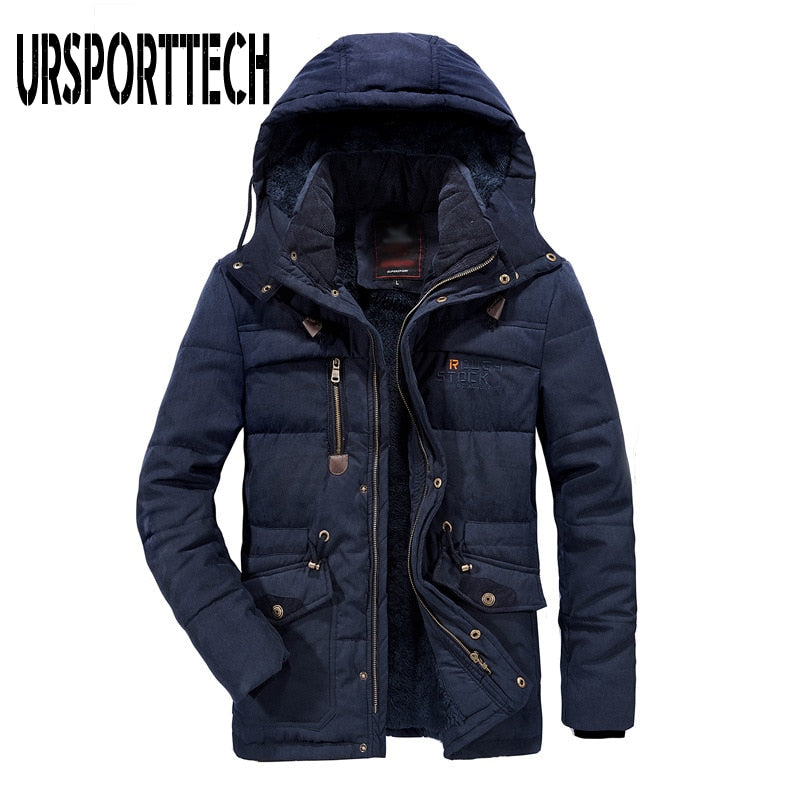 New Fashion Mens Winter Jacket Men Thick Casual Outwear Jackets Men&#39;s Windproof Parkas Plus Size 6XL 7XL 8XL Velvet Warm Coat
