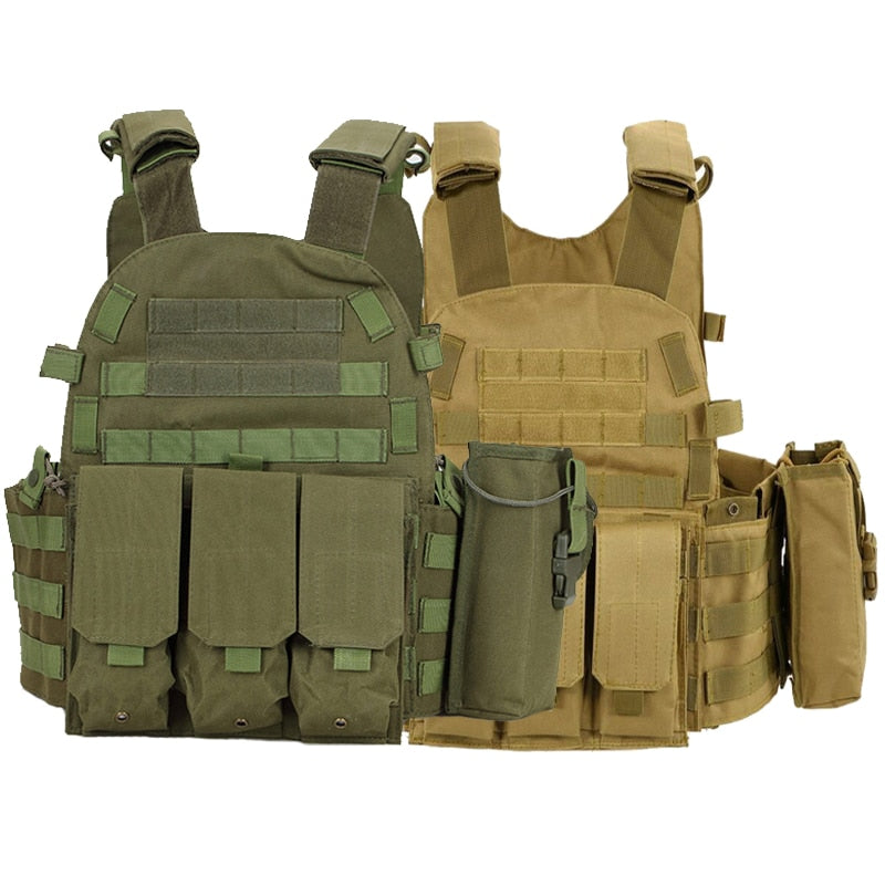 Molle Airsoft Plate Carrier Vest Tactical Hunting Vest Military Gear Army Shooting Body Armor Police Training Protection Vest