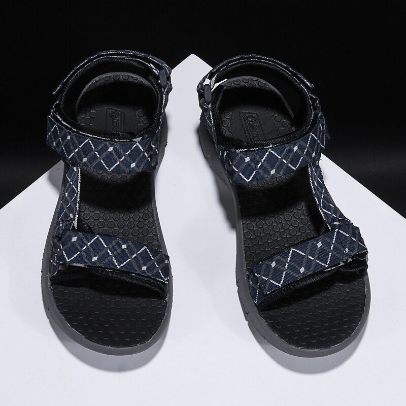 CcharmiX Men Sandals Vietnam Summer Breathable Walking Men Shoes Lightweight Gladiator Sandals For Men Water Footwear Big Size