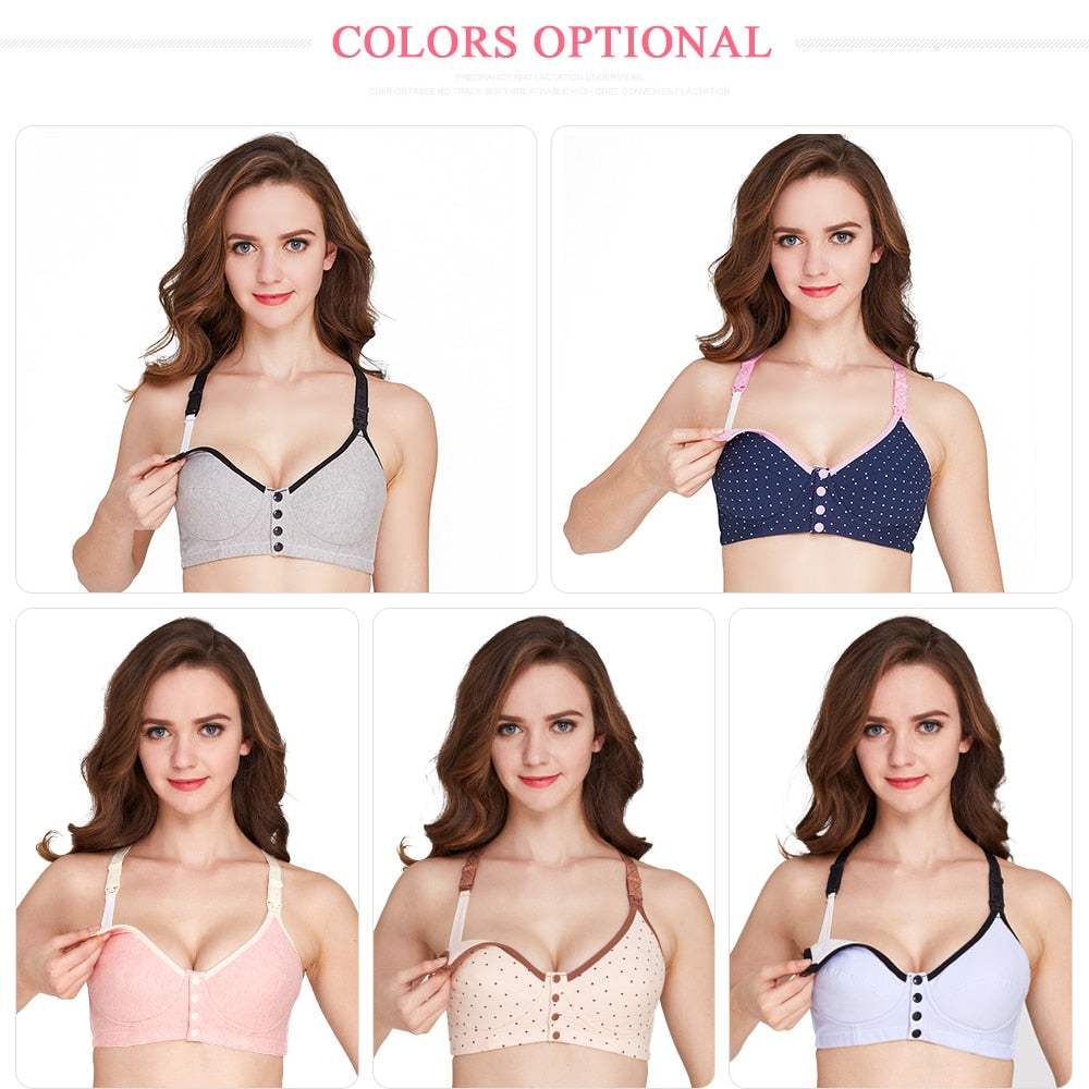 SLAIXIU Nursing Bra Maternity Pregnancy Breast Feeding Bras For Women BraMaternity Panties Underwear Panties Set Sports Nursing