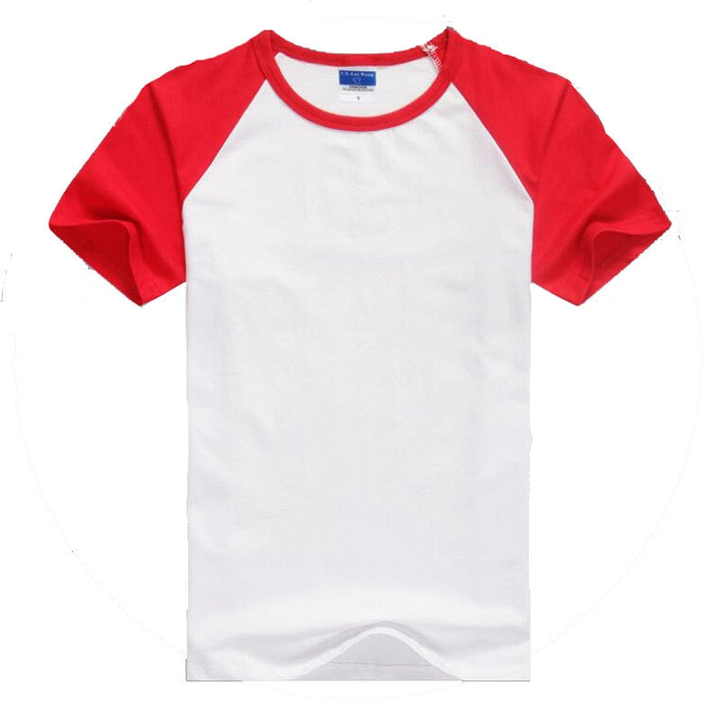 Red Baseball T Shirt Men Women Brand Raglan Sleeve Cotton Summer T Shirts Mens Casual Short Sleeve O Neck Tops Tee Shirt Homme
