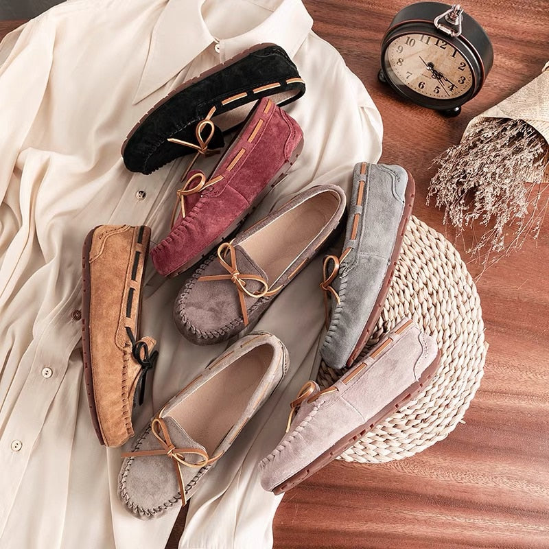 MOOKIAPI Chinese brand high quality women&#39;s shoes, 100% leather woman fla, classic women&#39;s loafers shoes, free delivery