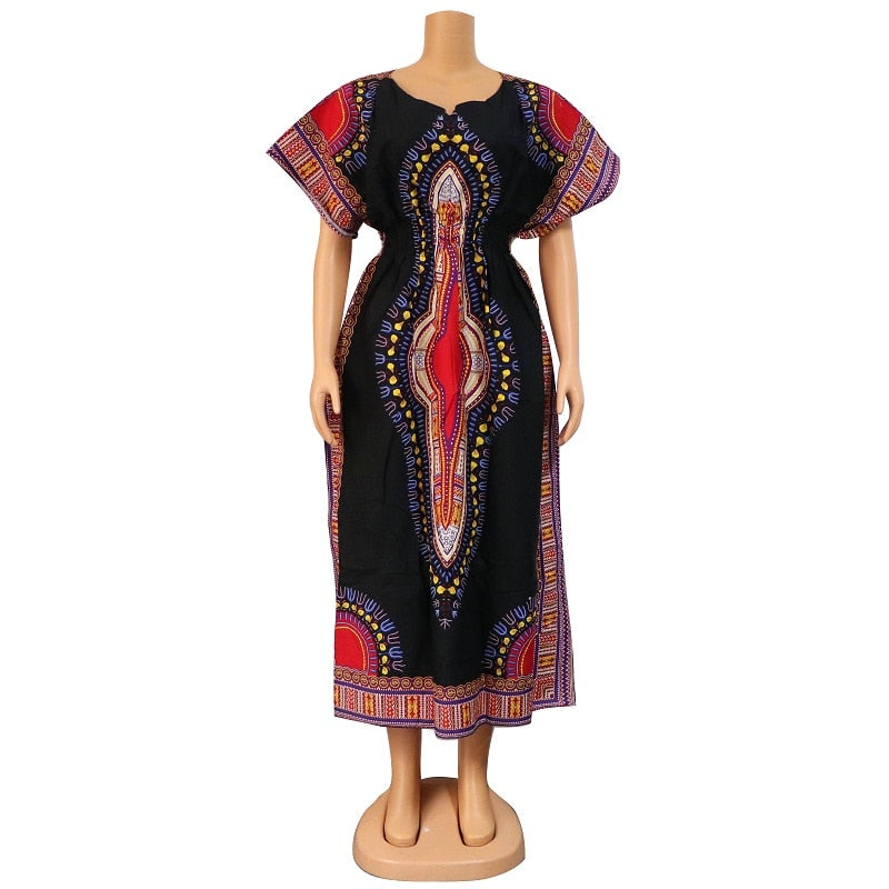 Dashikiage 100% Cotton African Fashion Native Ankara Women dress