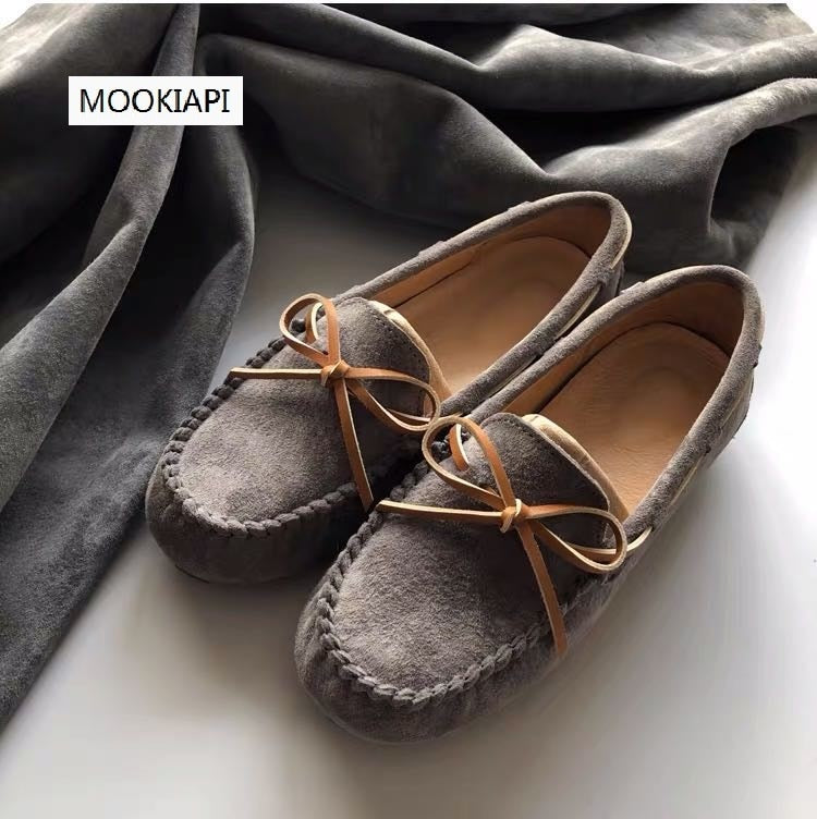 MOOKIAPI Chinese brand high quality women&#39;s shoes, 100% leather woman fla, classic women&#39;s loafers shoes, free delivery