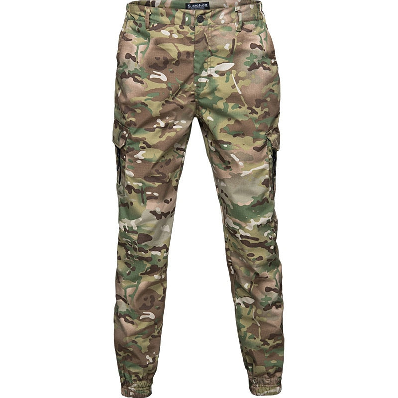 Mege Brand Tactical Jogger Pants US army Camouflage Cargo Pants Streetwear Men Work Trousers Wear Resistant Urban Spring Autumn