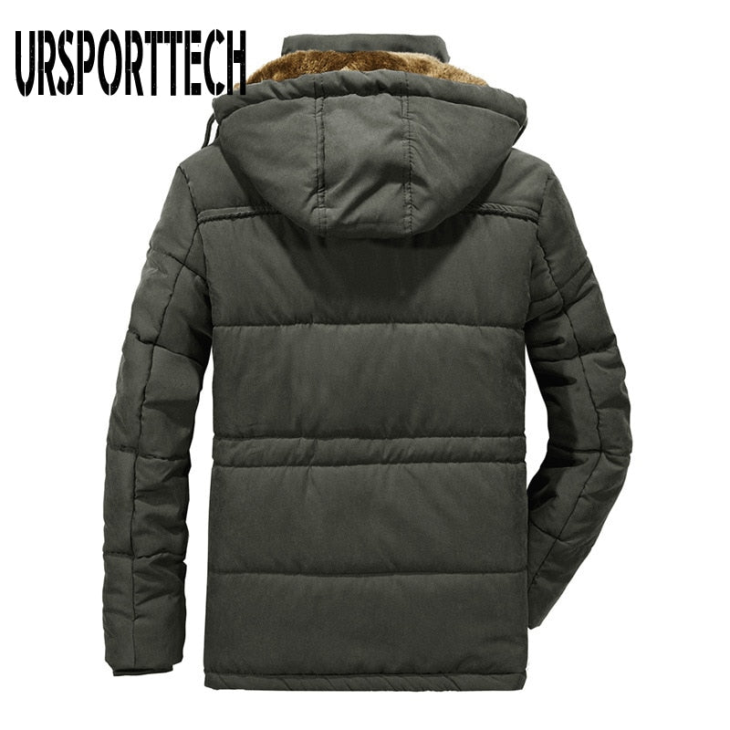 New Fashion Mens Winter Jacket Men Thick Casual Outwear Jackets Men&#39;s Windproof Parkas Plus Size 6XL 7XL 8XL Velvet Warm Coat