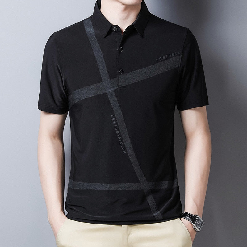 Ymwmhu 2022 New Fahsion Men Polo Shirt Loose Striped Summer Cool Shirt Streetwear Casual Polo Shirt Men Top Clothes Brand