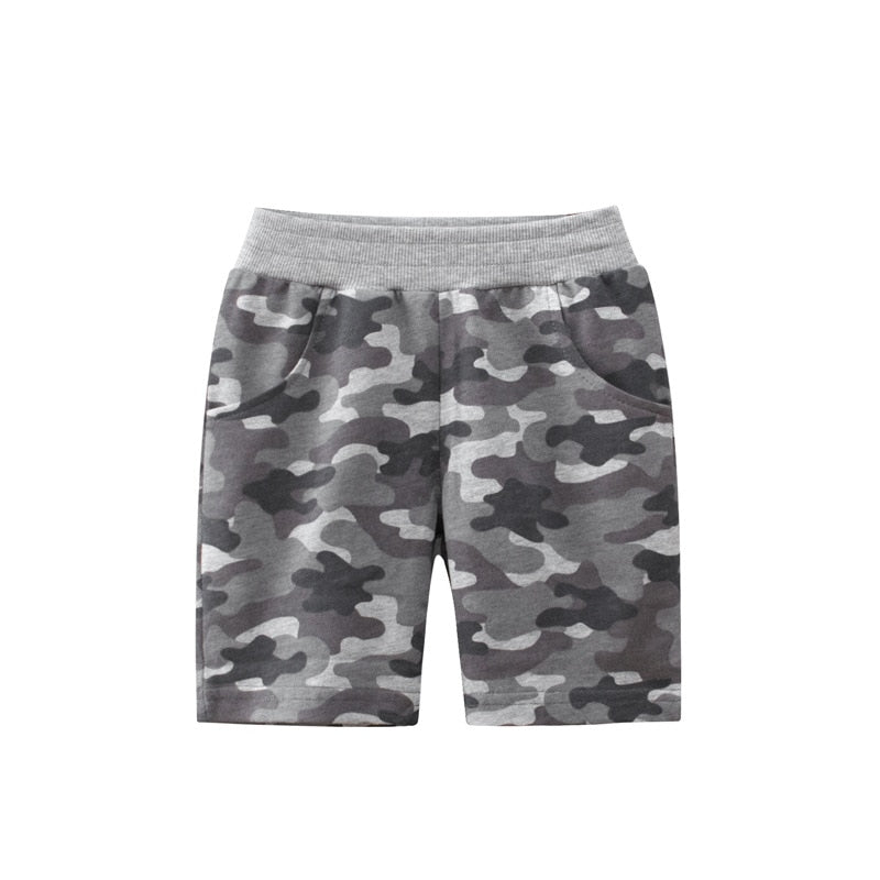 Summer Boys Camouflage Shorts Cotton Trousers Kids Beachwear Children Loose Sport Beach Shorts Sweatpants 2-7Y