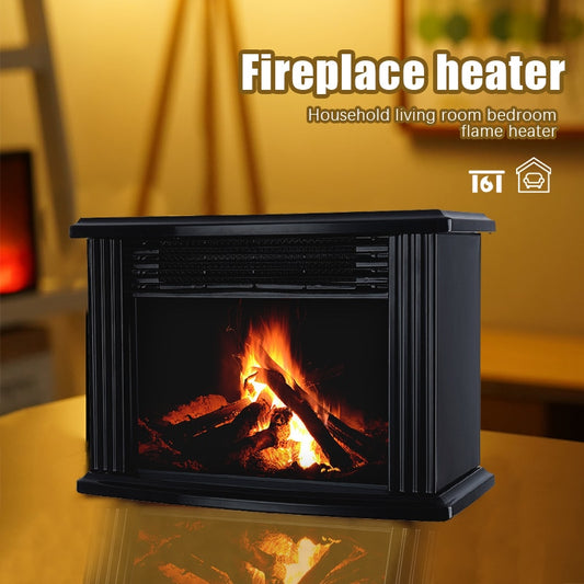 1000W Electric Fireplace Heater With Remote Control Tabletop Warmer Flame Heater Winter Heating Machine For Room Office Heating