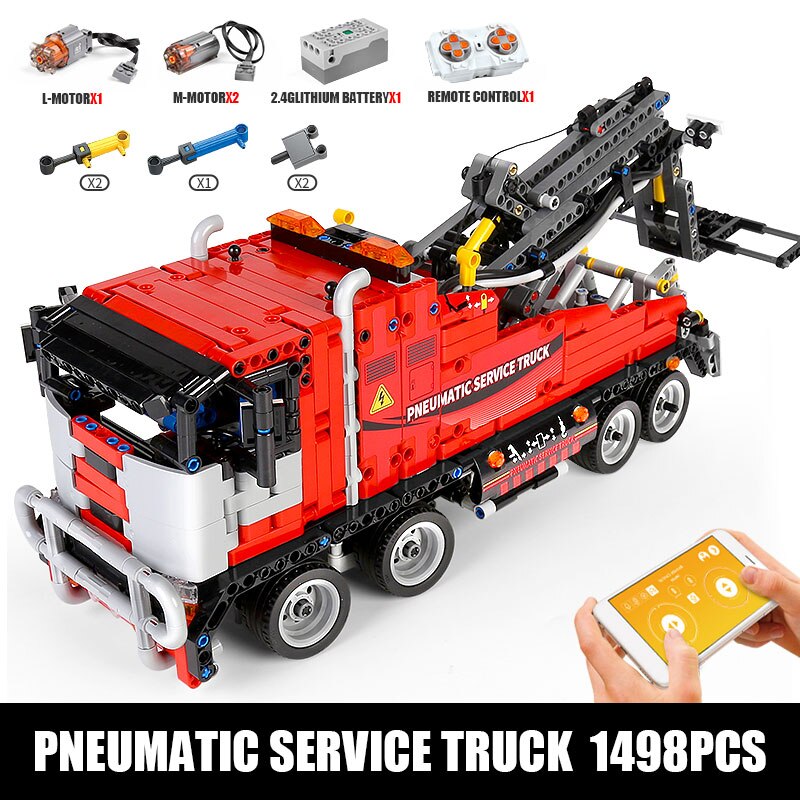 MOULD KING Technical Mobile Crane Building Kit APP Remote Control Truck Sets Building Blocks Bricks Kids Engineering Toys Gifts