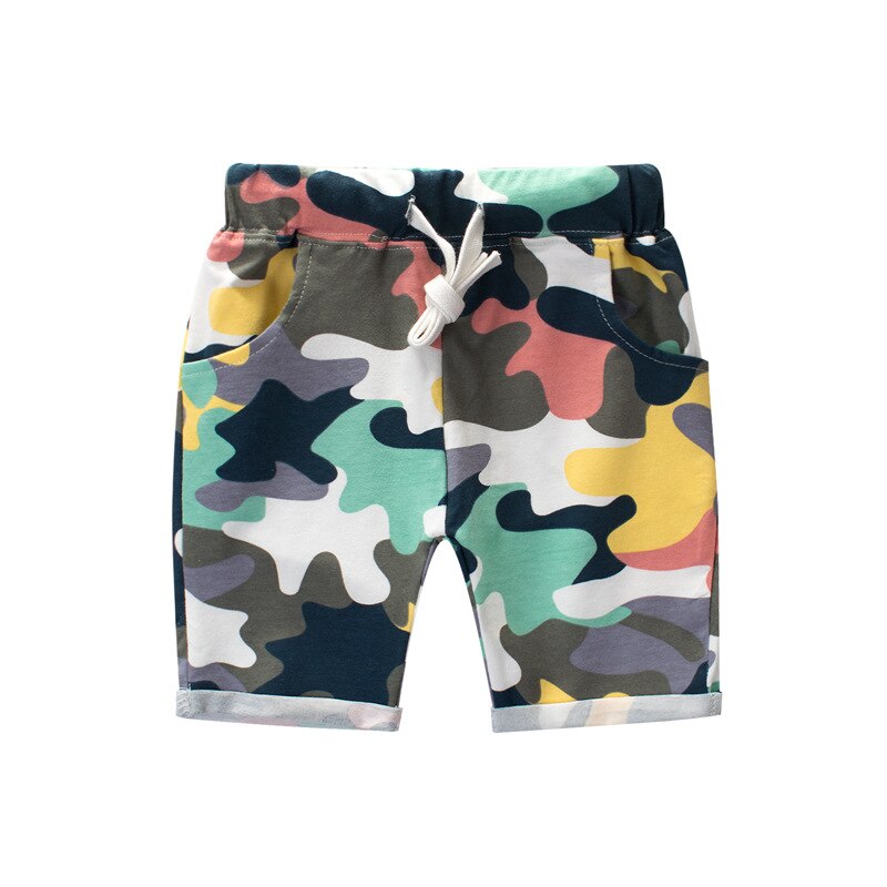 Summer Boys Camouflage Shorts Cotton Trousers Kids Beachwear Children Loose Sport Beach Shorts Sweatpants 2-7Y