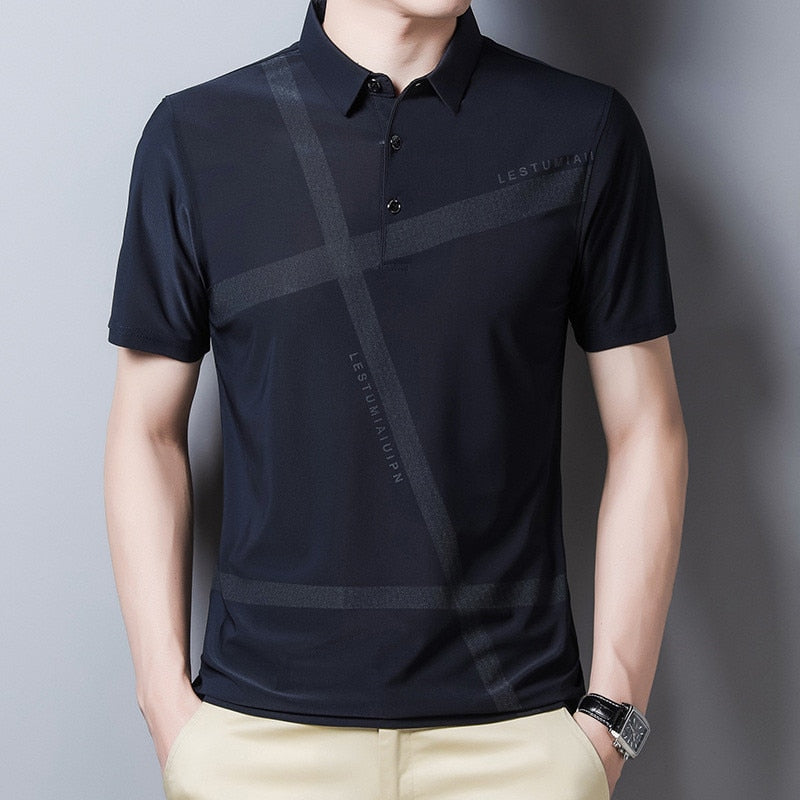 Ymwmhu 2022 New Fahsion Men Polo Shirt Loose Striped Summer Cool Shirt Streetwear Casual Polo Shirt Men Top Clothes Brand