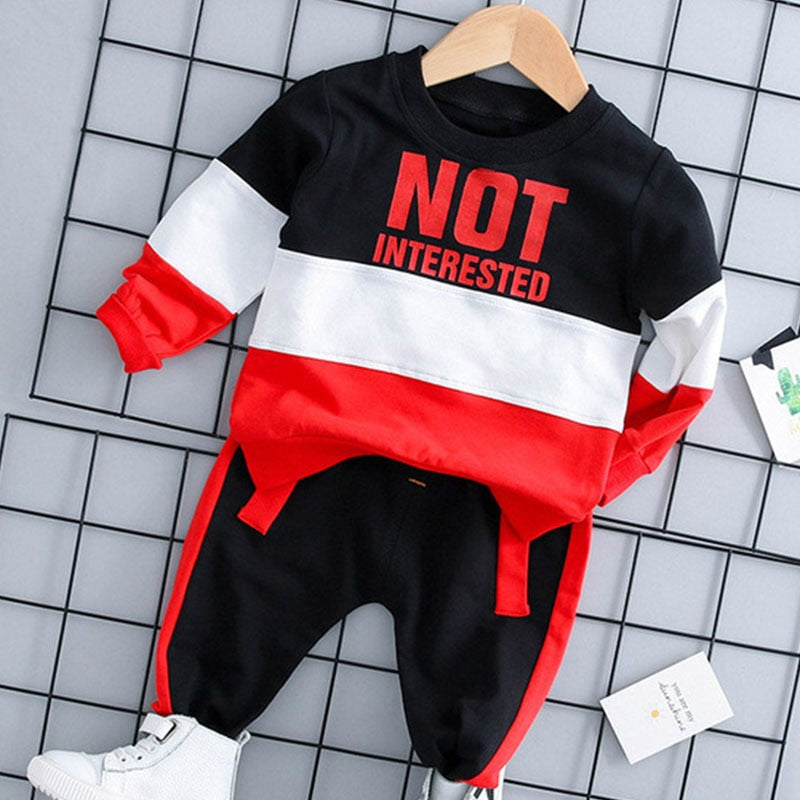 Menoea Toddler Boys Clothing Set Autumn Children Girls Sports Hooded Clothes Sets Baby Boy Splice Shirts Pants Clothes Suits