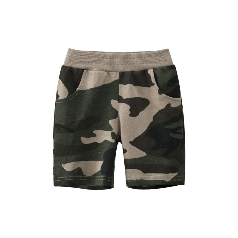 Summer Boys Camouflage Shorts Cotton Trousers Kids Beachwear Children Loose Sport Beach Shorts Sweatpants 2-7Y